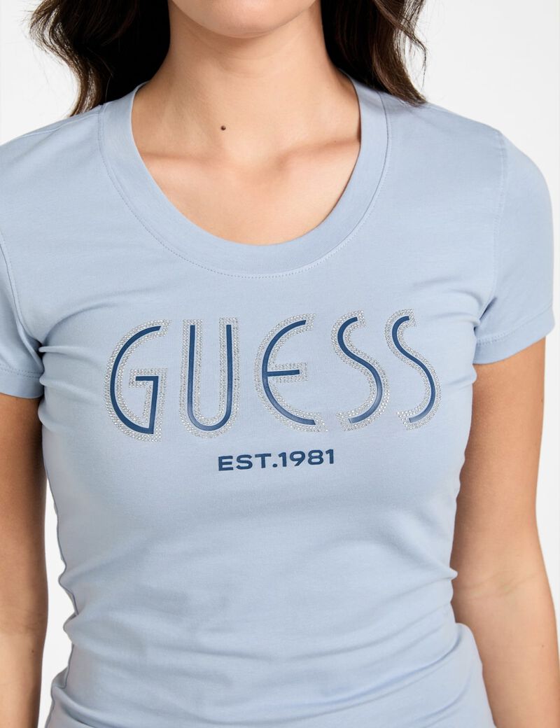 Rhinestones logo T-shirt