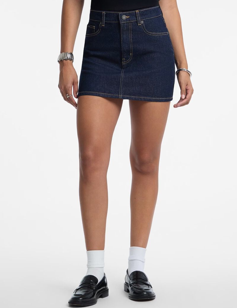 Denim mini skirt