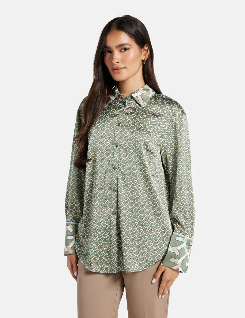 All over logo shirt