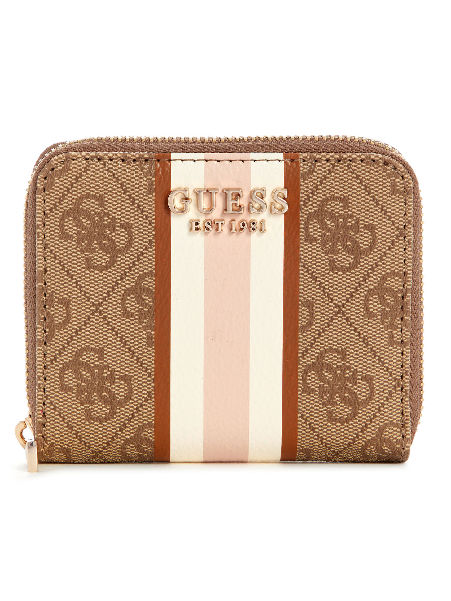 Shop GUESS Online Laurel small zip around wallet
