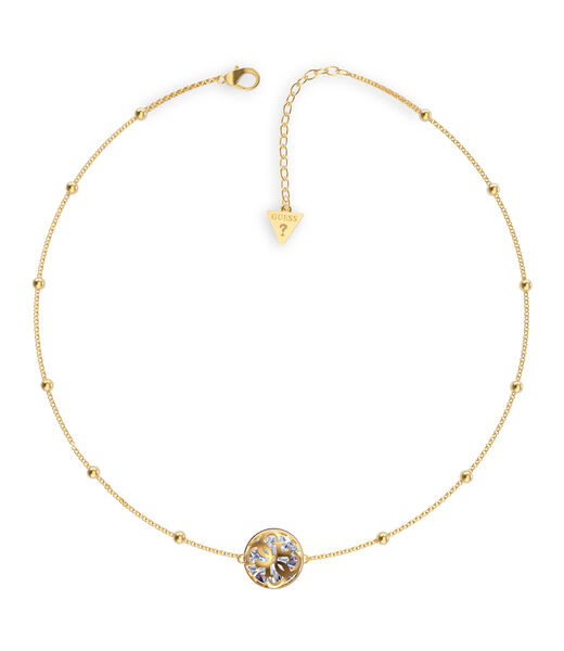 16-18'' 4G & White Cubic Zirconia Yellow Gold