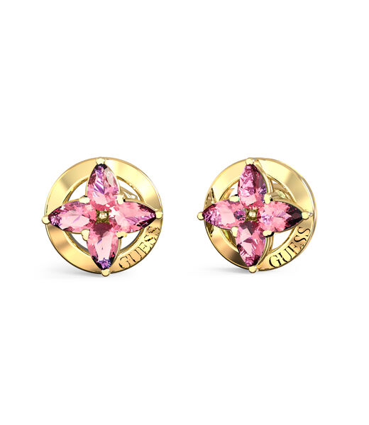 8mm crystal flowers studs