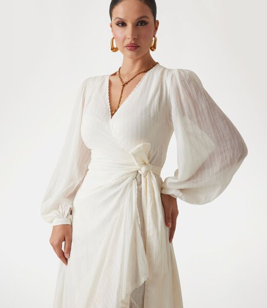 Marciano long fit-and-flare dress