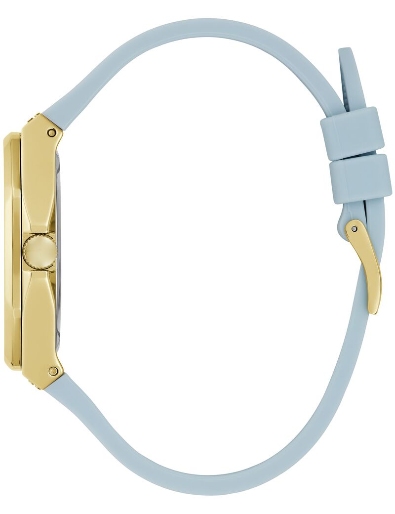 Blue Quartz Analog Silicone Watch