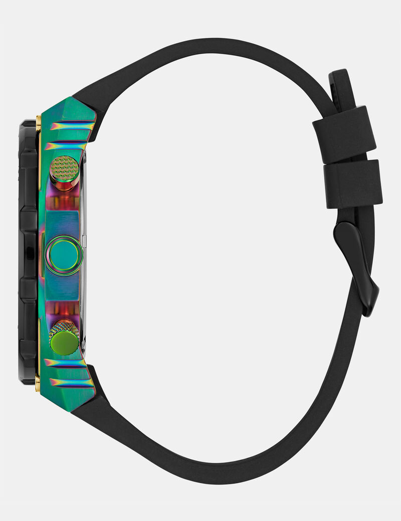 Multi-function watch with crystal appliqu&eacute;