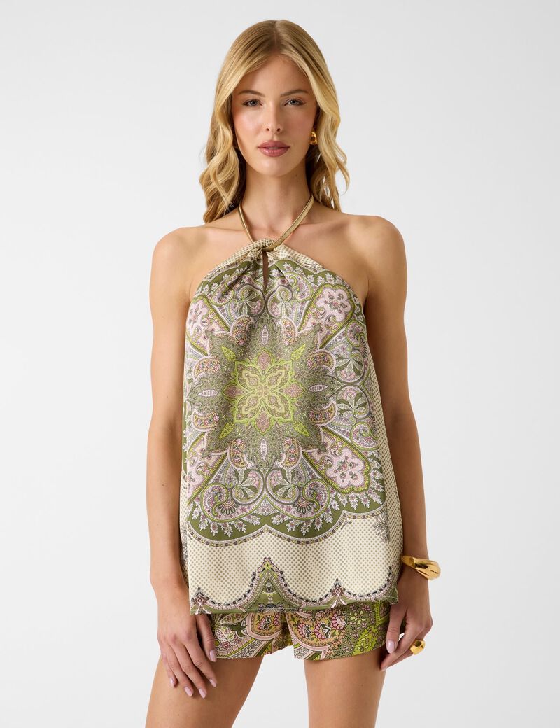 guess marciano printed top