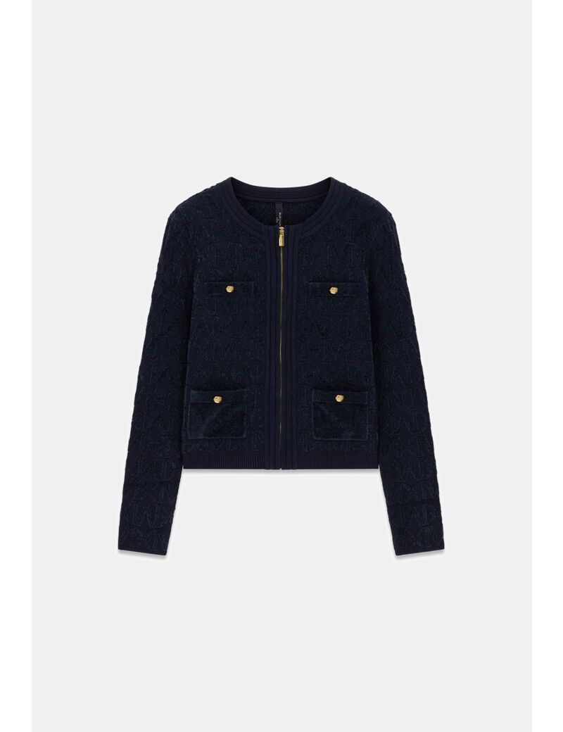 guess marciano zipped cardigan