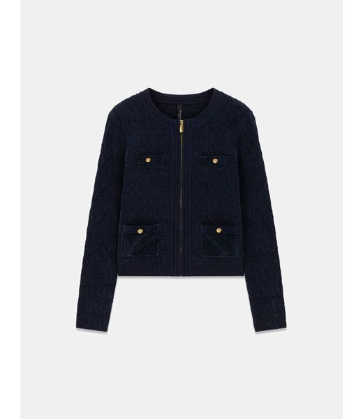 guess marciano zipped cardigan