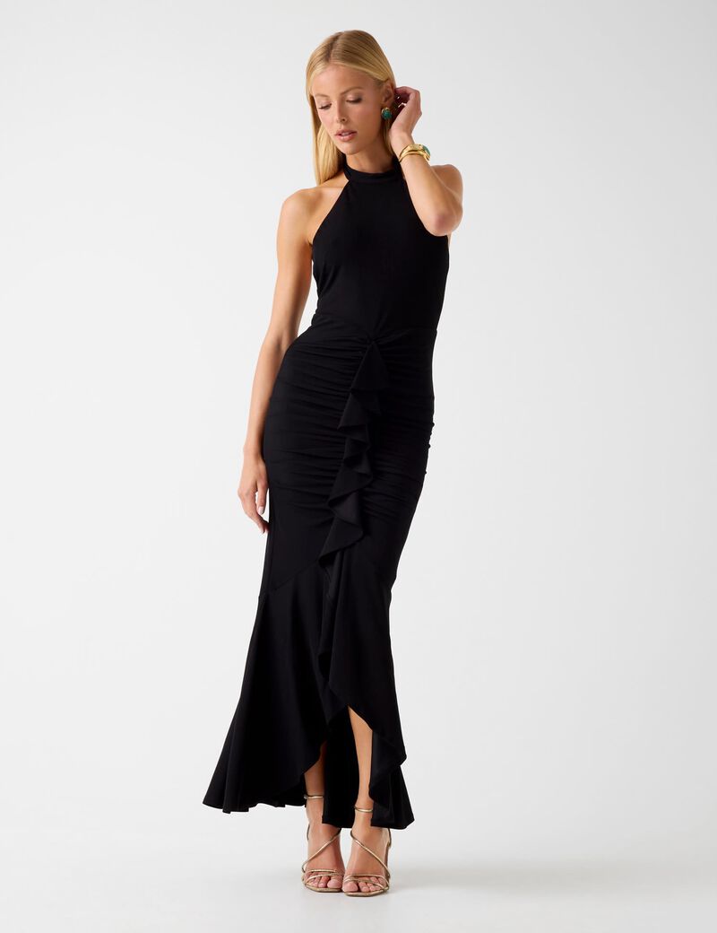 Ruffle maxi dress
