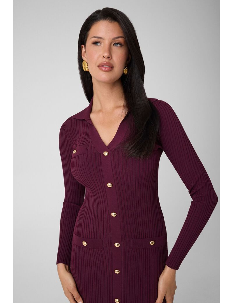 guess marciano sweater midi dress