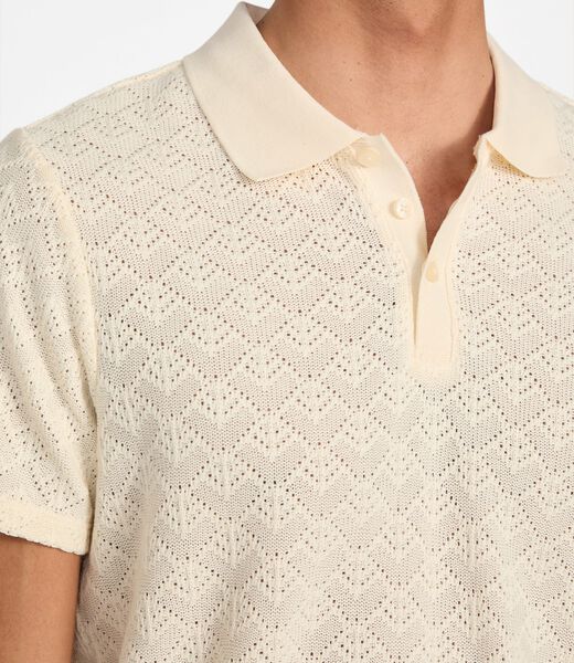 Knit polo shirt