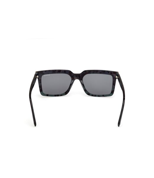 Square dark green sunglasses