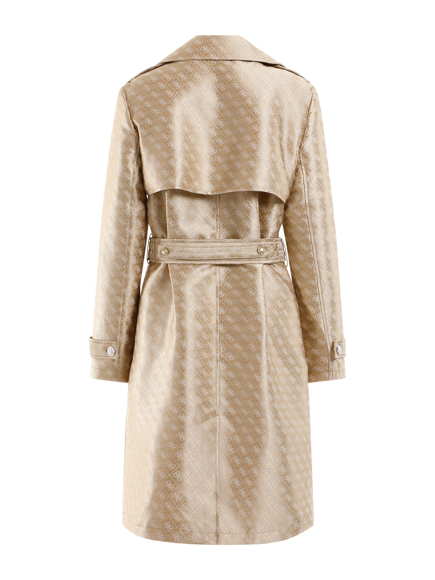 Shop GUESS Online 4G Logo Jacquard Trench Coat