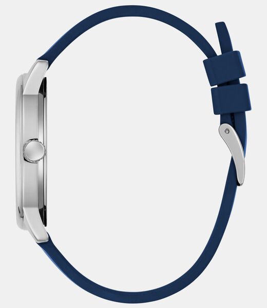 Mens Blue Silver Tone Analog Watch