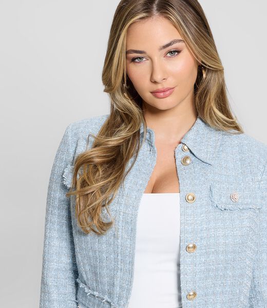 Cropped tweed jacket