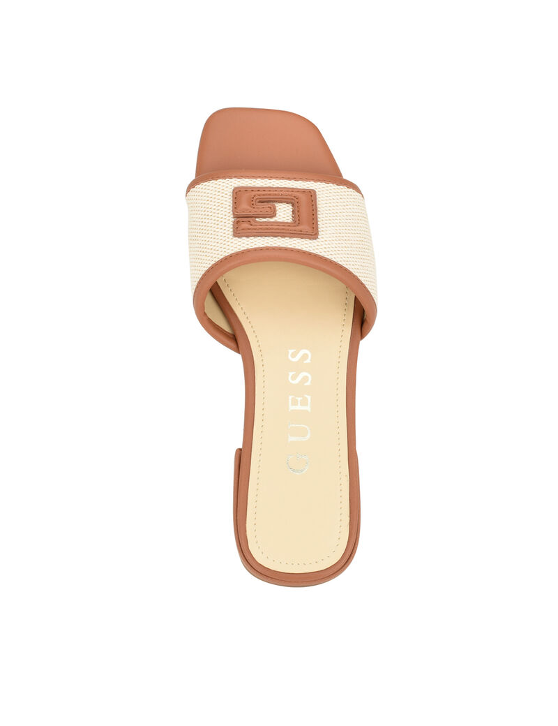 Tampa natural flat sandals