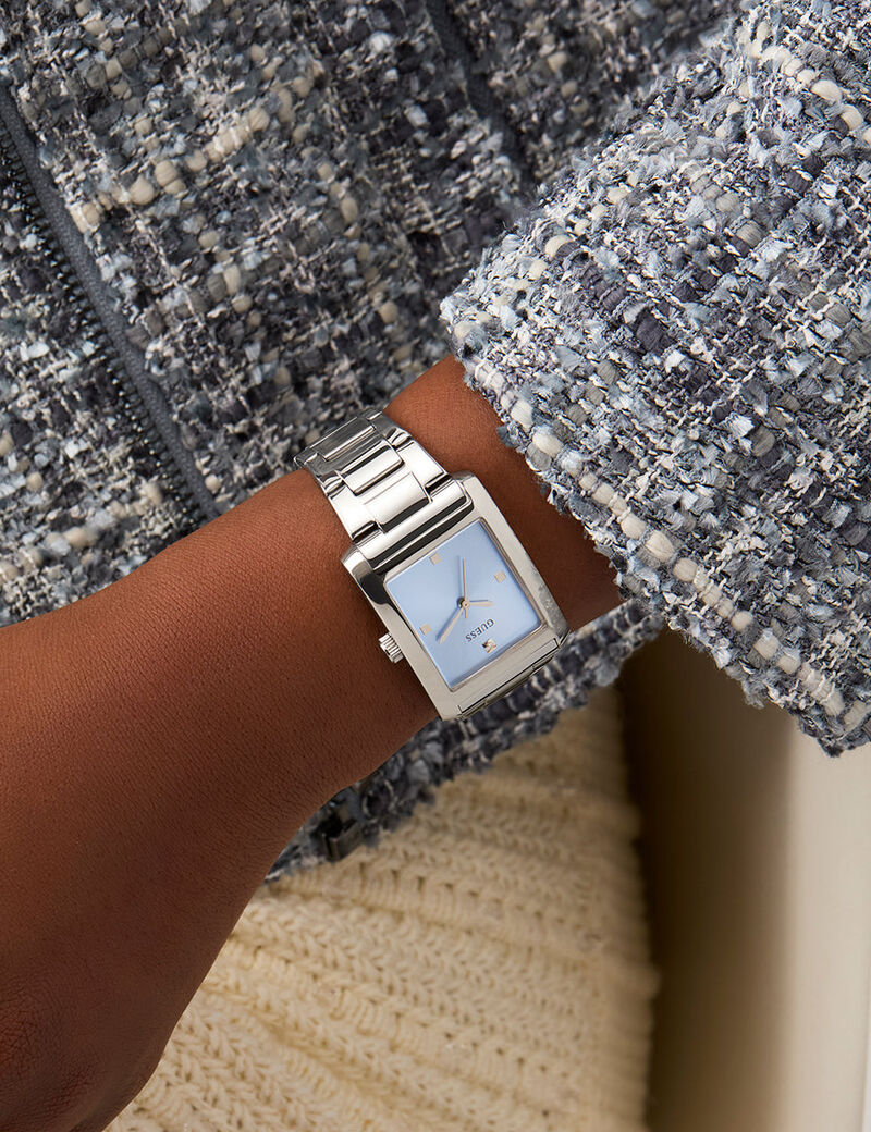 Ladies Silver Tone Analog Watch