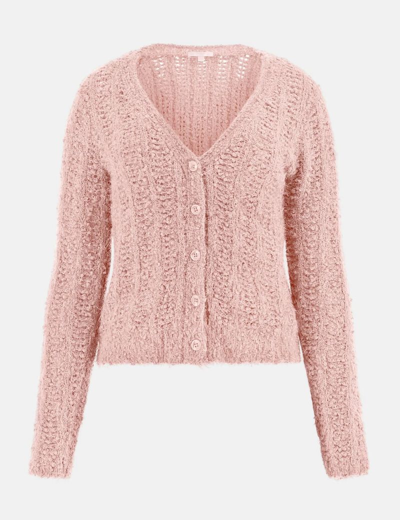 Open-knit cardigan