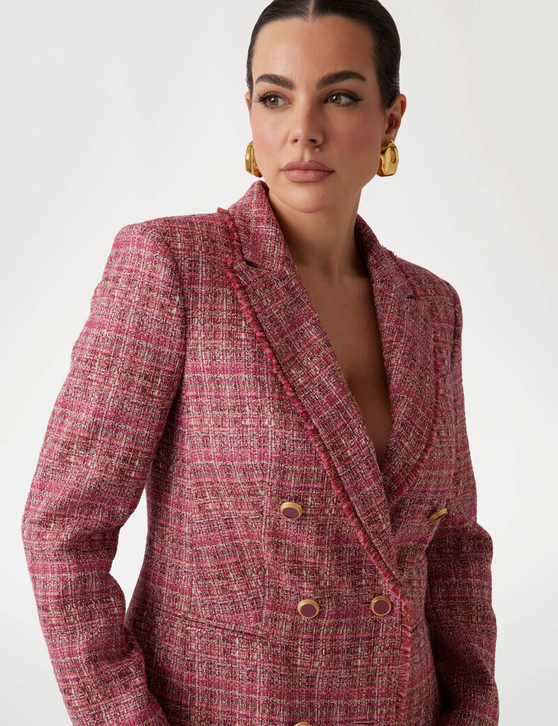 Marciano double-breasted tweed jacket