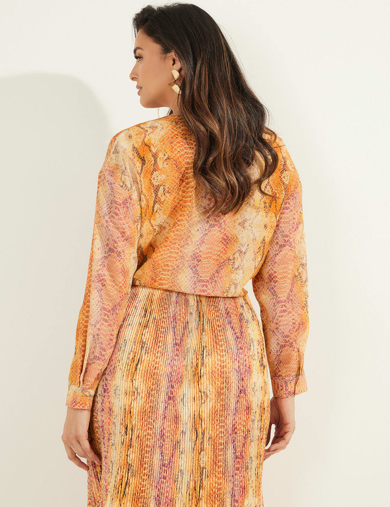 Tie-Die Wrap Dress