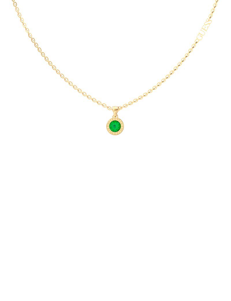 16-18'' Emerald Charm Nk Gold