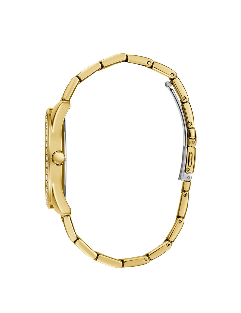 ساعة يد بشعار G الرباعي باللون الذهبي