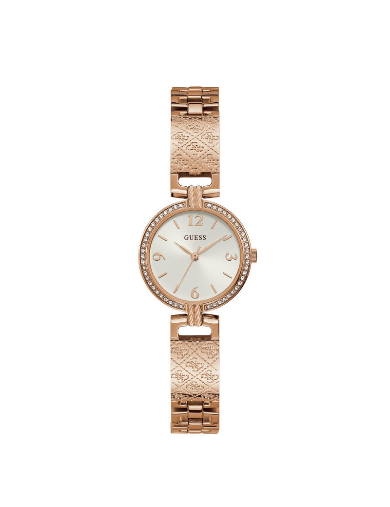 Rose Gold And Crystal Ladies Watch