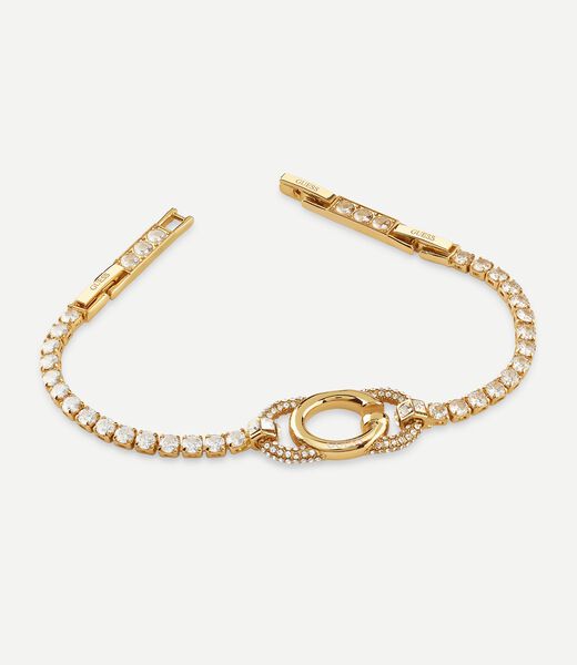G Logo Crystals Tennis Bracele