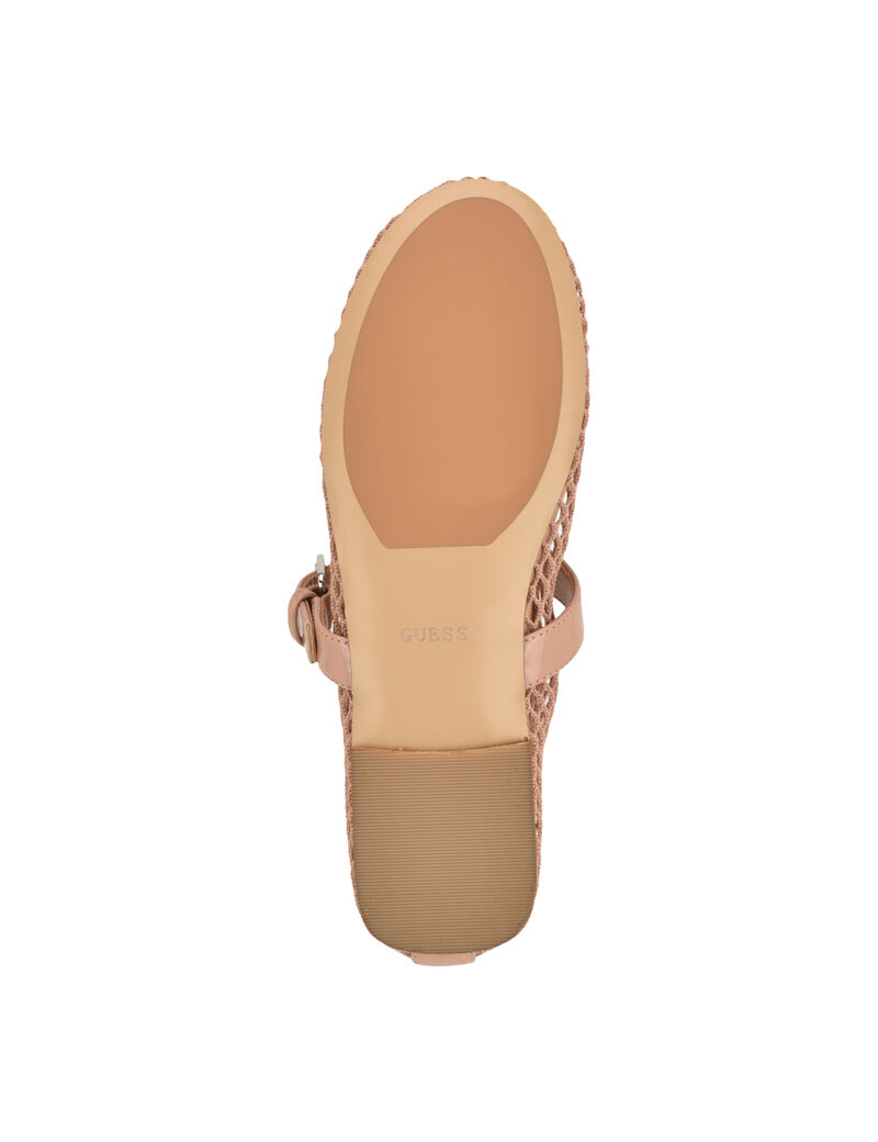 Paxey Mesh MaryJane Flat with Hook and Loop Closure