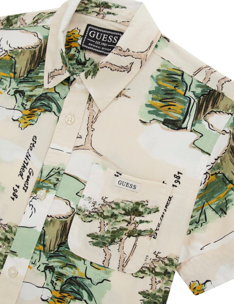 Oversize viscose shirt