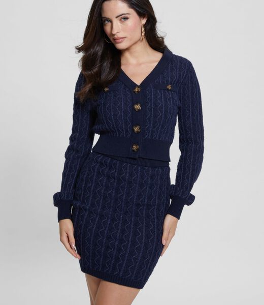 Cable knit cardigan