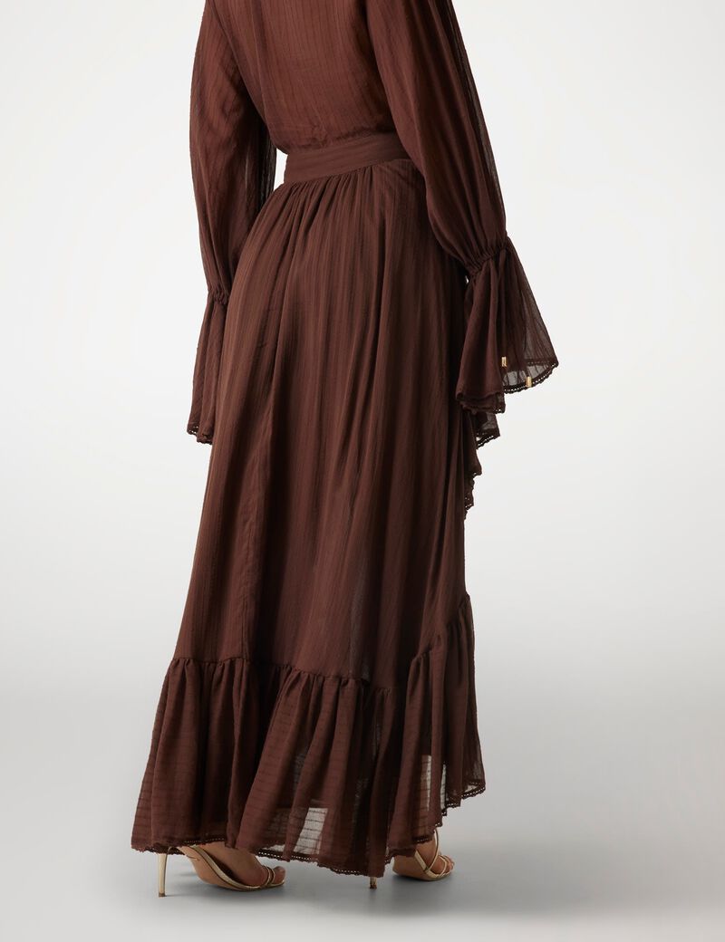 Marciano flounced long skirt