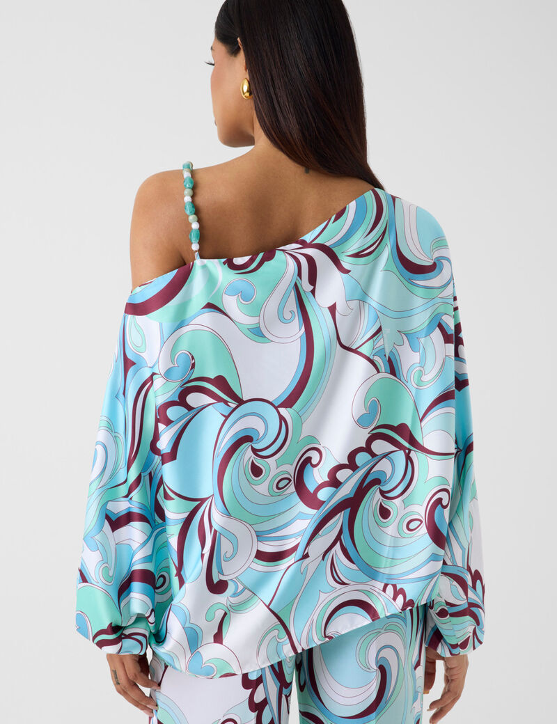 guess marciano one shoulder blouse