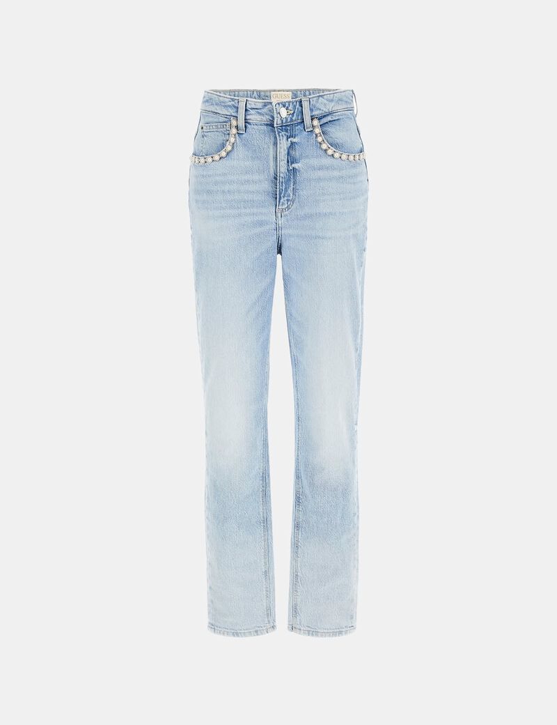High rise mom denim pant