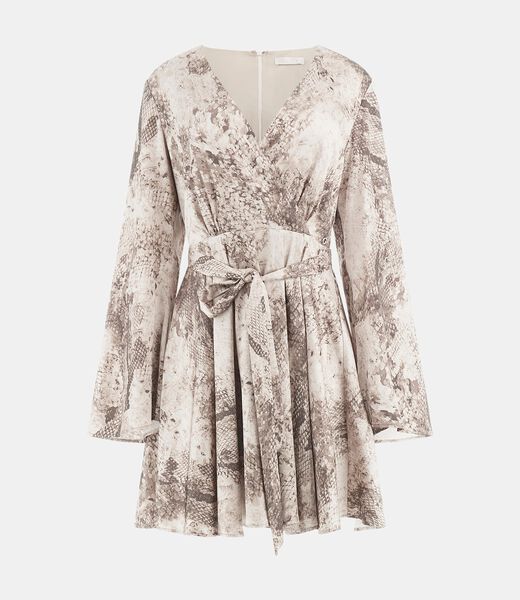 guess animalier print mini dress