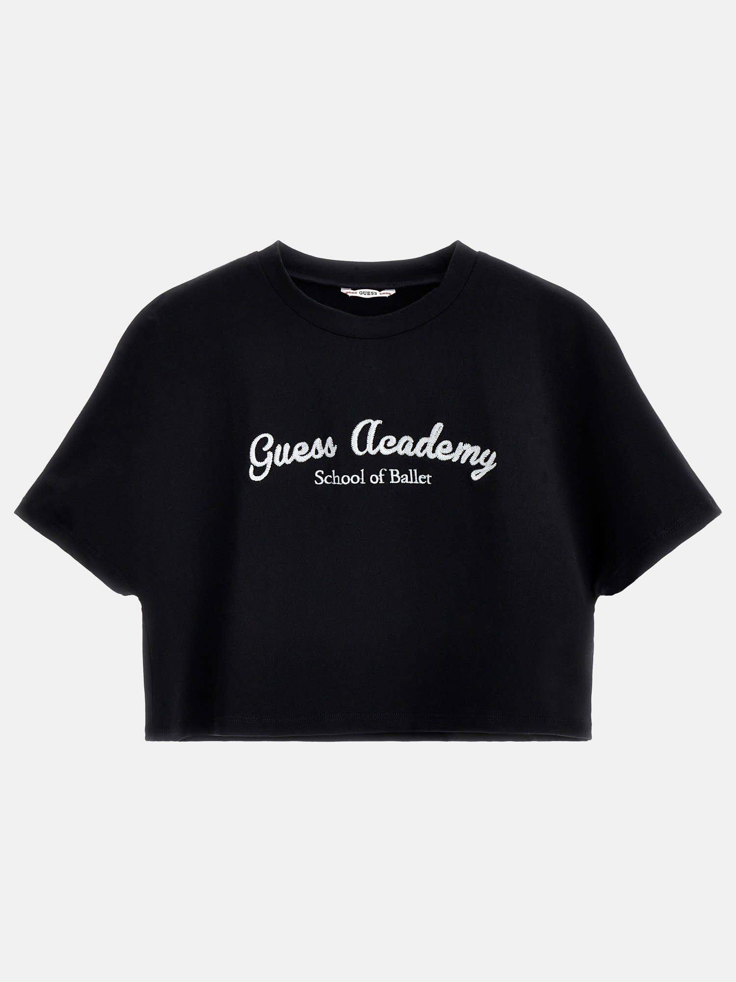 Shop GUESS Online Front Logo Crop T Shirt