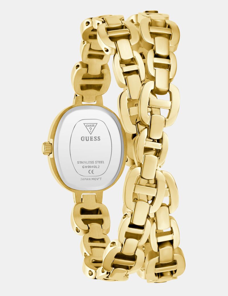 Ladies Gold Tone Analog Watch