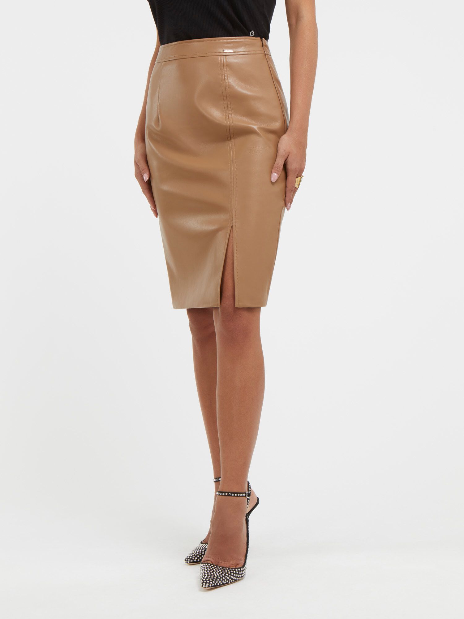 Guess leather skirt discount