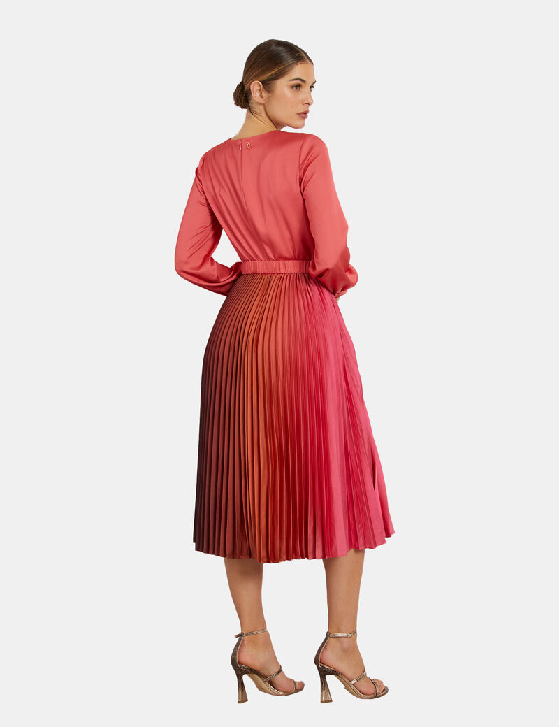 SELINE DRESS CORAL BASE DEGRADE