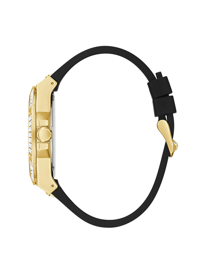 Gold And Black Multifunction Crystal Watch