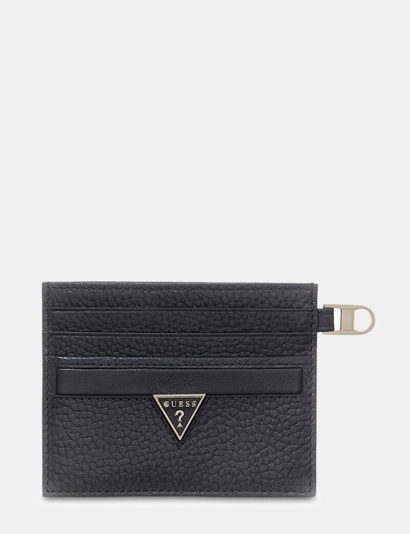 guess monaco leather card holder