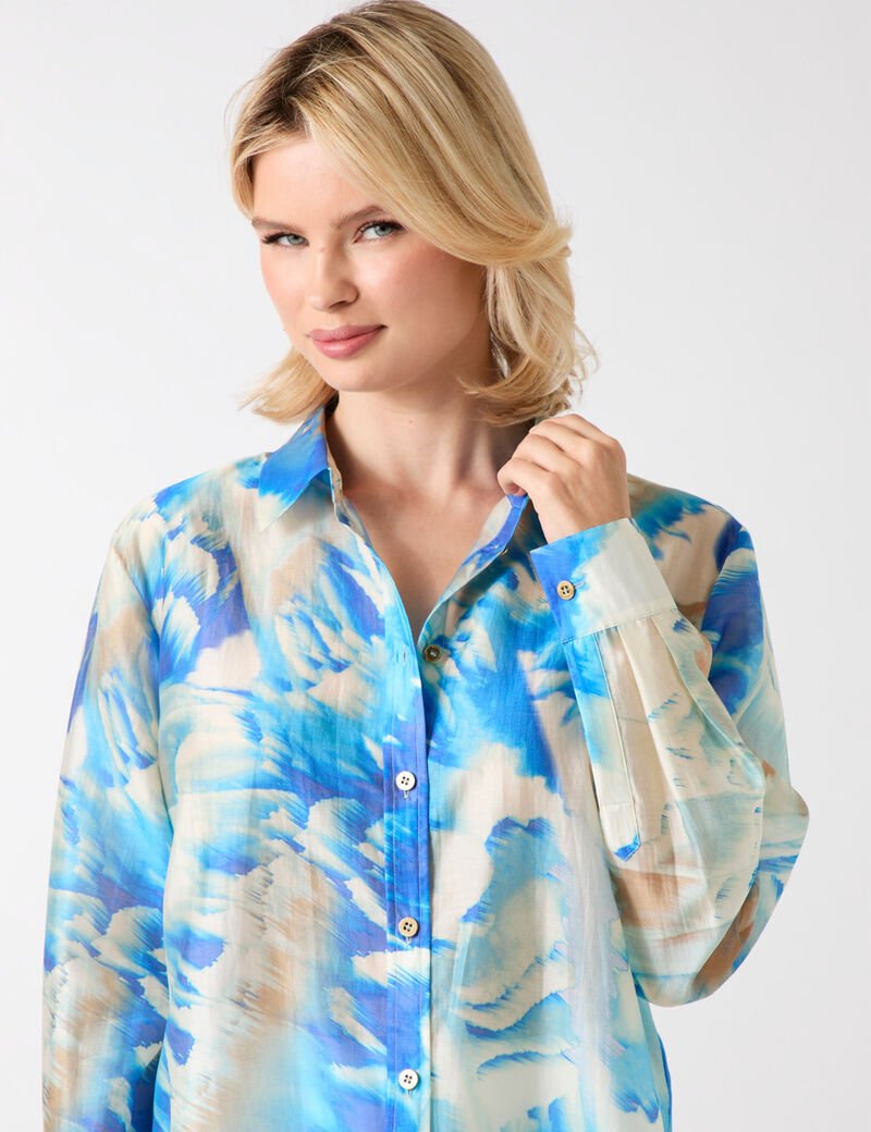 guess marciano printed shirt