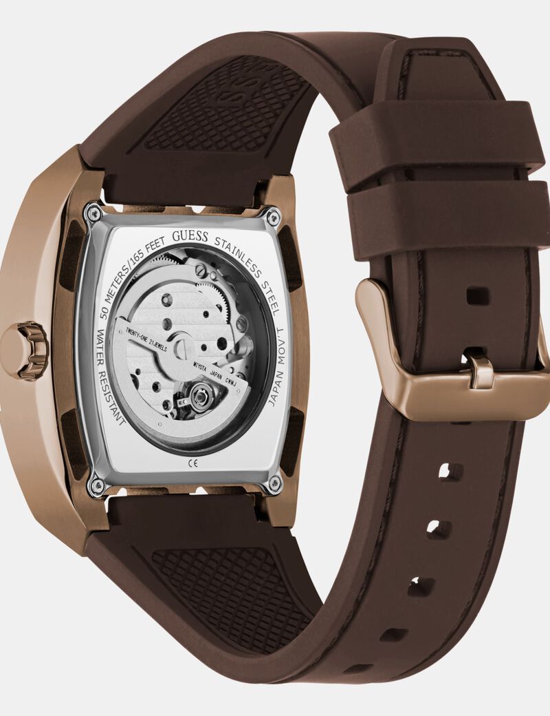 جيس mens brown coffee automatic watch