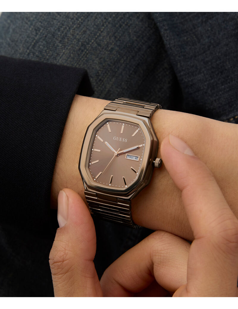 guess mens coffee date watch