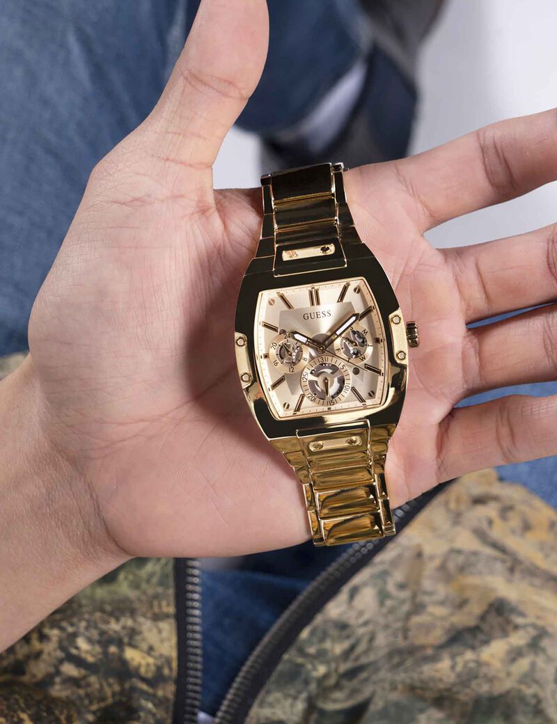 Gold-Tone Multifunction Watch
