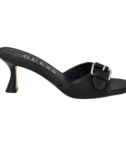 Dista Buckled Logo Kitten Heels