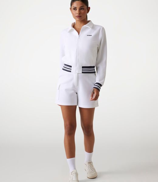 Zip-up logo sweatshirt