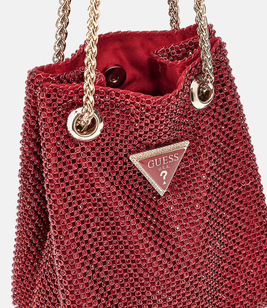 Zalina rhinestone mini bucket bag