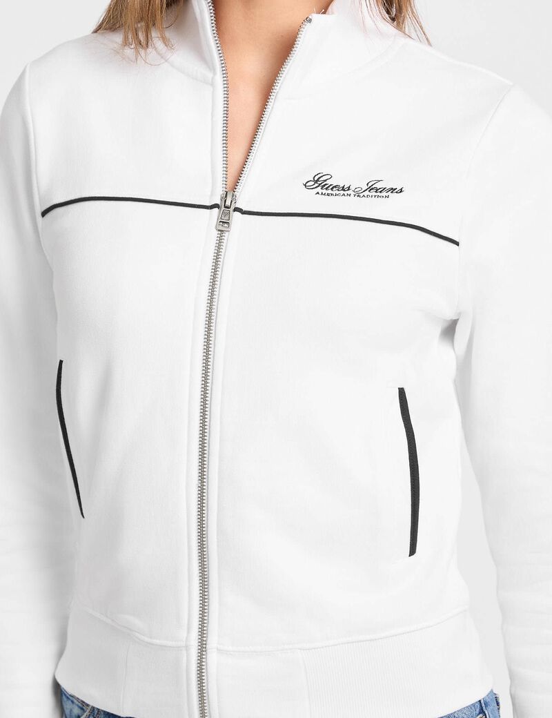 سويت شيرت قصير برقبة على شكل حرف V