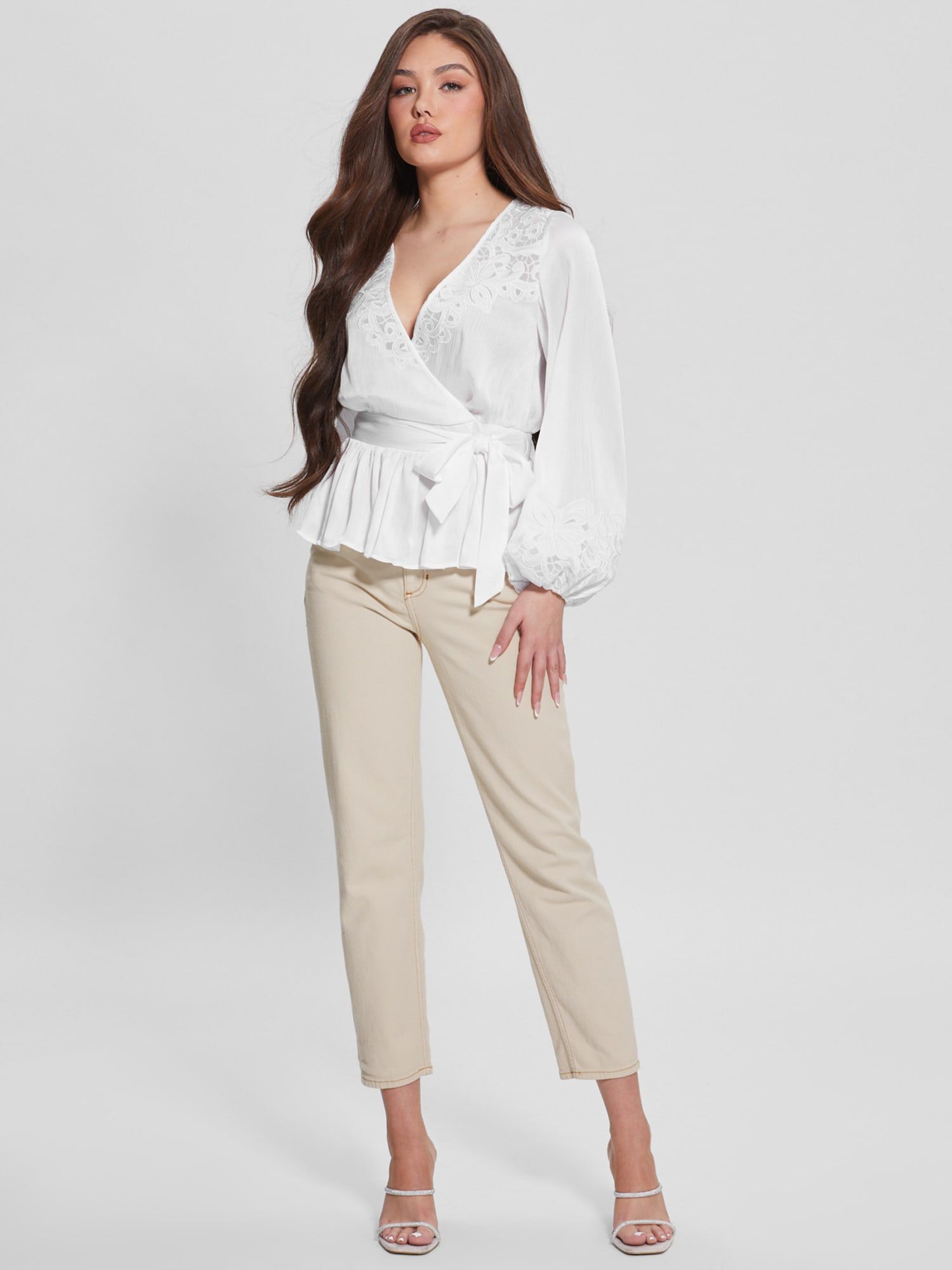 Guess sales peplum top